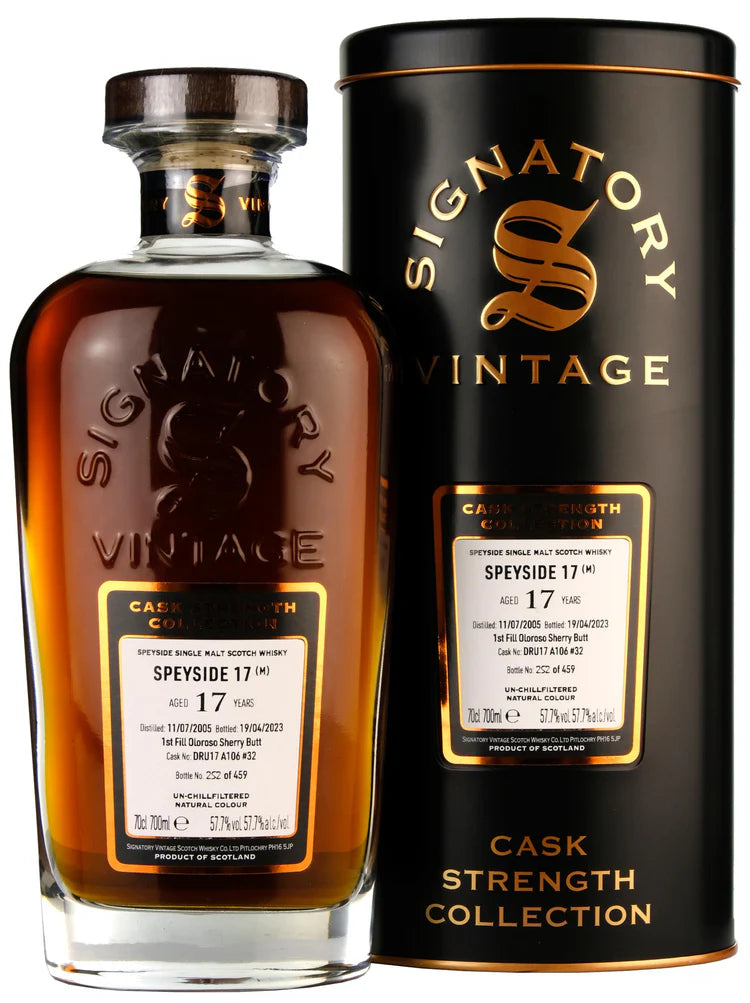 Signatory Vintage Speyside (M) 17 YO (2005) #32 (58.1%)