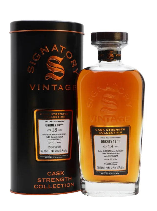 Signatory Vintage (Highland Park) 18 YO (2005) #DRU17 A63 #1 (54.9%, 70cl)