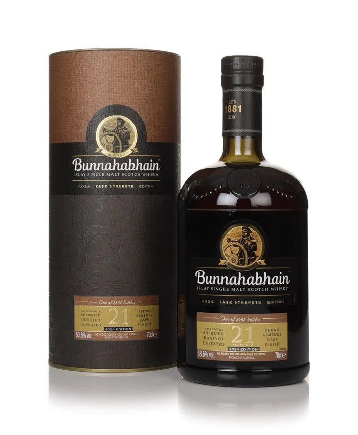 Bunnahabhain 21 YO Cask Strength - 2024 Edition (53.6%, 70cl)