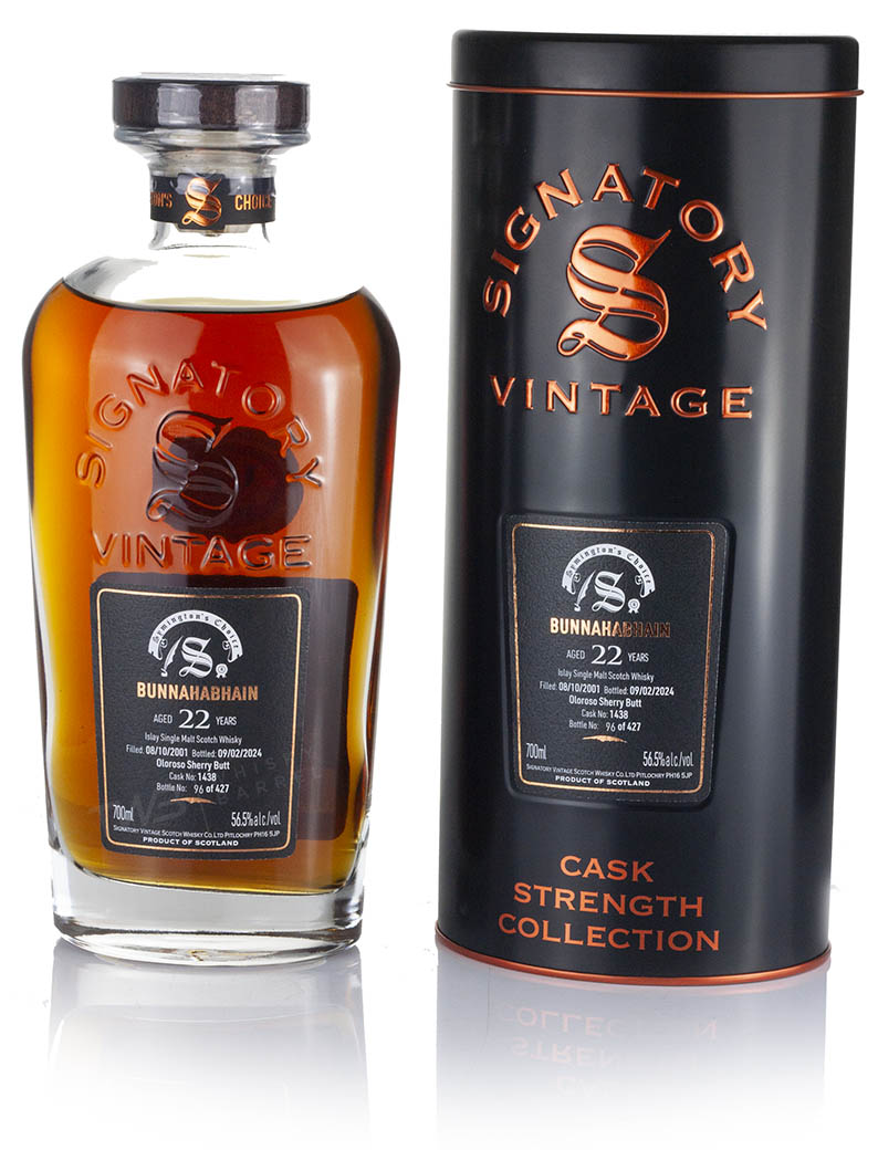 Signatory Vintage Bunnahabhain 22 YO (Symington’s Choice) #1438 (56.5%, 70cl)