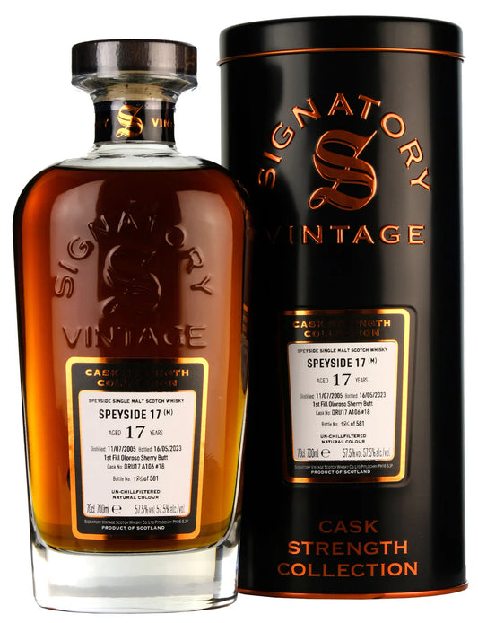 Signatory Vintage Speyside (M) 17 YO (2005) #18 (57.5%, 70cl)