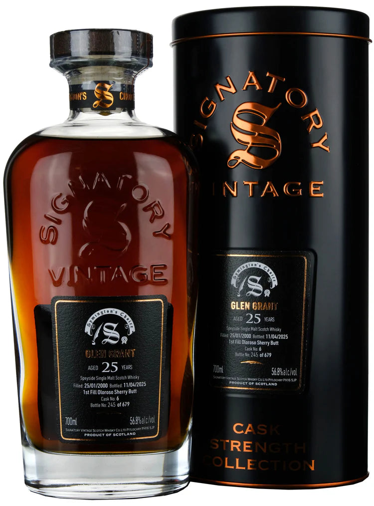 Glen Grant 2000-2025 | 25 Year Old Signatory Vintage Symington's Choice Single Cask 6 (56.8%)