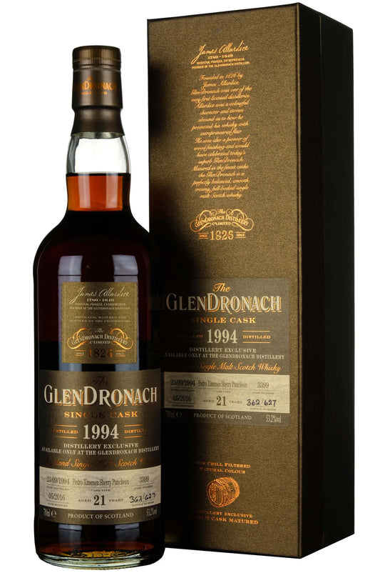 Glendronach 1994-2016 21YO #3399 Distillery Exclusive (53.2%, 70cl)