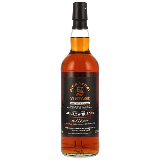 Signatory Vintage (Aultmore) 17 YO (2007) Exceptional Cask #5 (57.1%, 70cl)