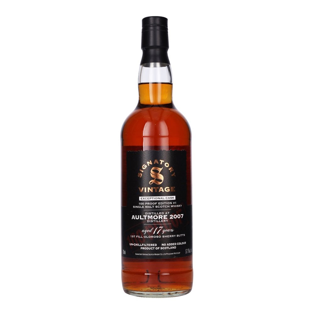 Signatory Vintage (Aultmore) 17 YO (2007) Exceptional Cask #1 (57.1%, 70cl)