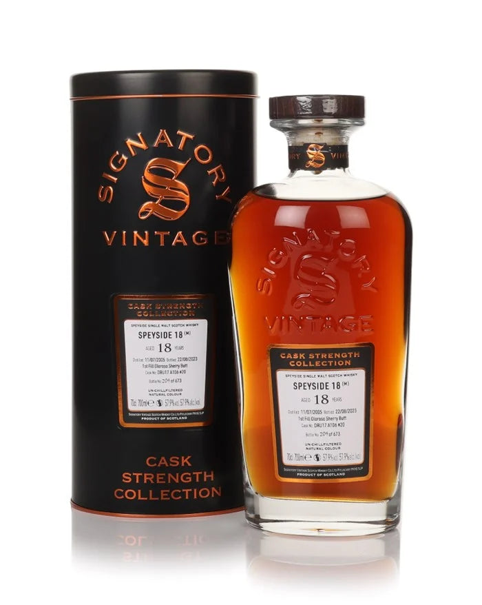 Signatory Vintage Speyside (M) 18 YO (2005) #20 (57.9%, 70cl)