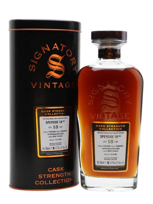 Signatory Vintage Speyside (M) 18 YO (2005) #8 (57.7%, 70cl)